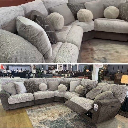 Power Reclining Sectional Couch 🛋️⭐$39 Down Payment with Financing ⭐ 90 Days same as cash