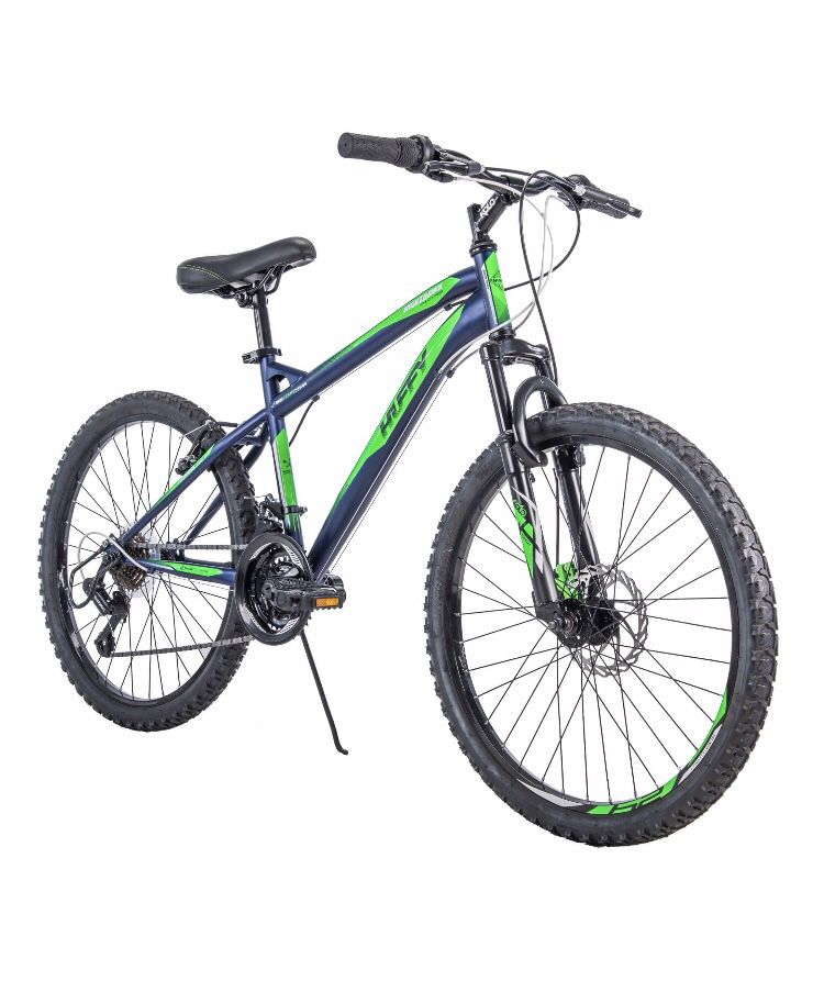 Huffy 24" Nighthawk Boys' Mountain Bike, Blue/Green