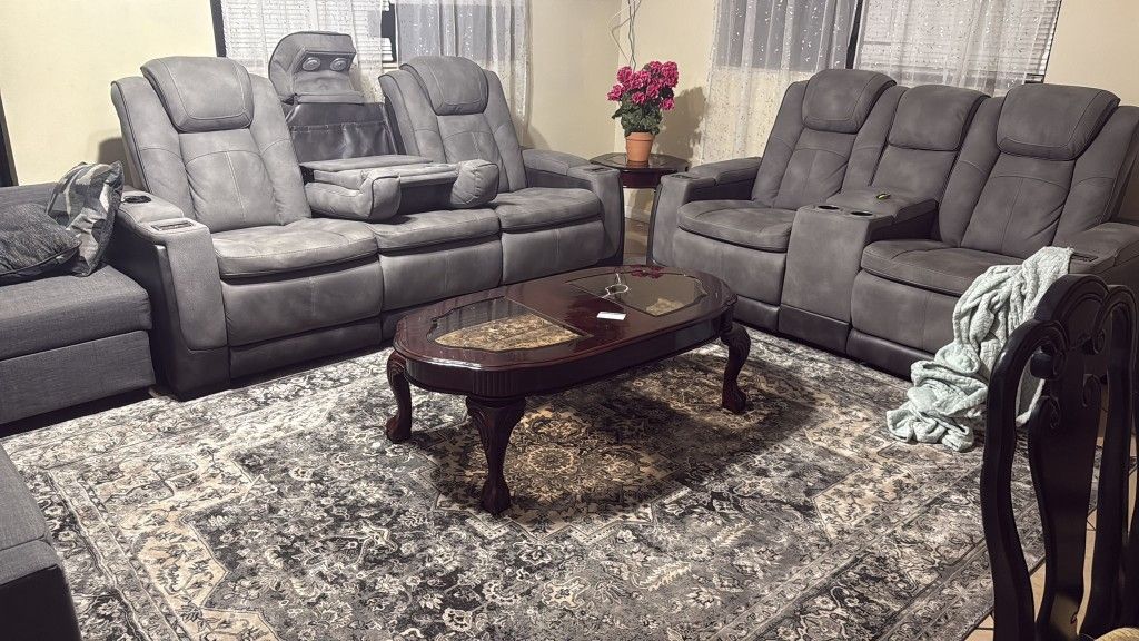Sofa With A Love Sit, New Washing Machine And Queen Sized Bed With Two Mattresses Only For $3000