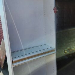 Tall, White Bookshelf