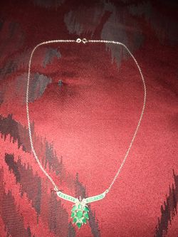 Real Emerald platium over hight quality silver