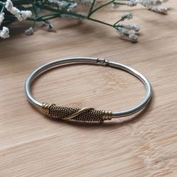 1PC African Twist Metal Bracelet 