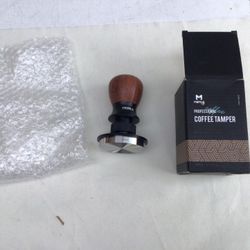 Espresso Coffee Tamper 58mm Coffee Tamper with Spring Loaded Tamper Adjustable Depth.