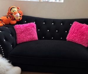 Black Couch With Gems