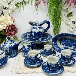 Beautiful Flow Blue Victoria Ware Ironstone