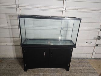 55–60 Gallon Fish Tank with Two-Door Stand
Tank