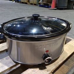 Used Courant 7.0 Quart Oval Slow Cooker, Stainless Steel