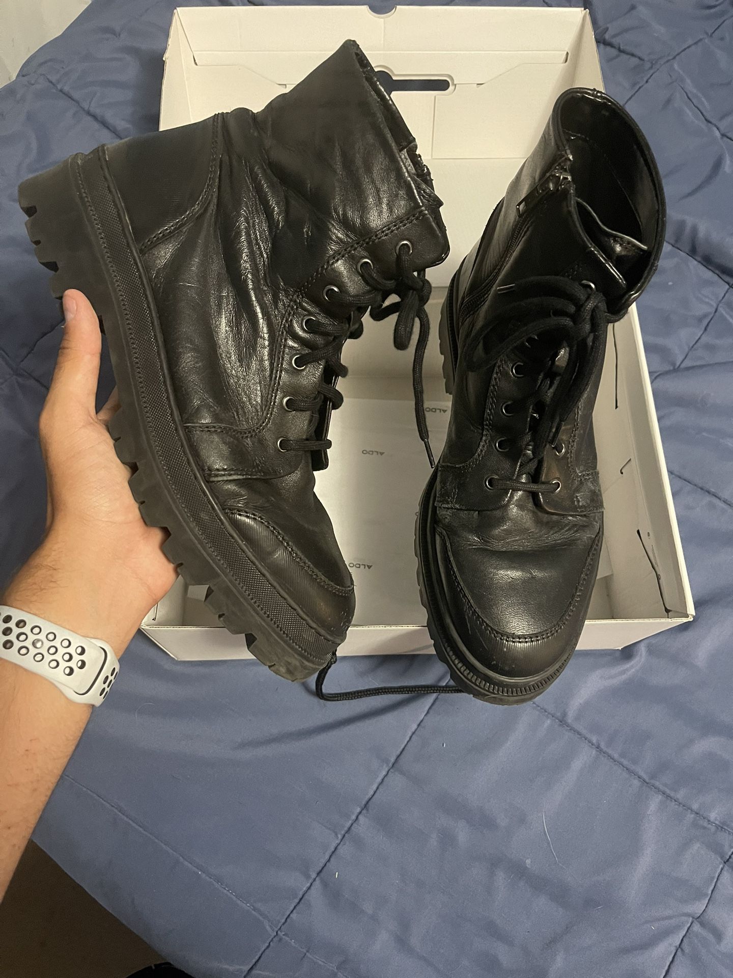 Aldo Black Fashion Boot Size 10