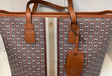 Tory Burch Gemini link canvas tote
