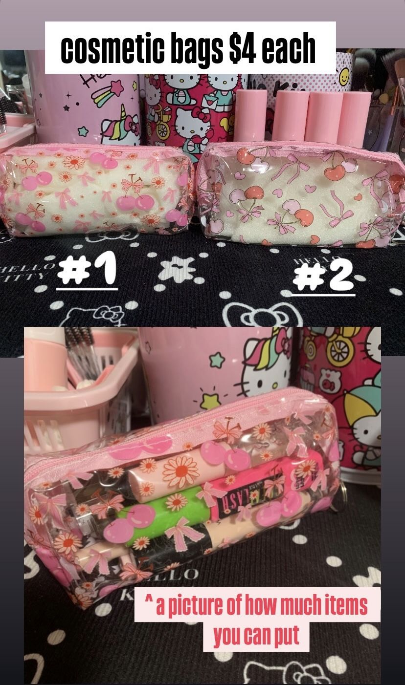 Cosmetic Bags $4 each