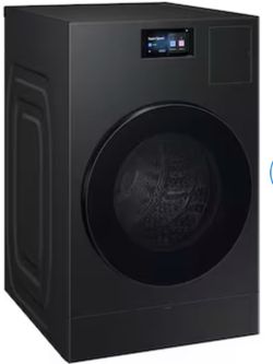 amsung - 5.3 cu. ft. Bespoke AI Vented Smart All-In-One Washer/Electric Dryer Combo with AI Home - Brushed Black