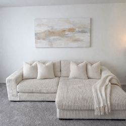 Cute Cozy Ivory Couch