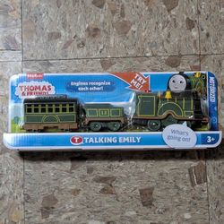 Thomas & Friends Talking Emily Motorized Train Green Engine Car Caboose 2024 New