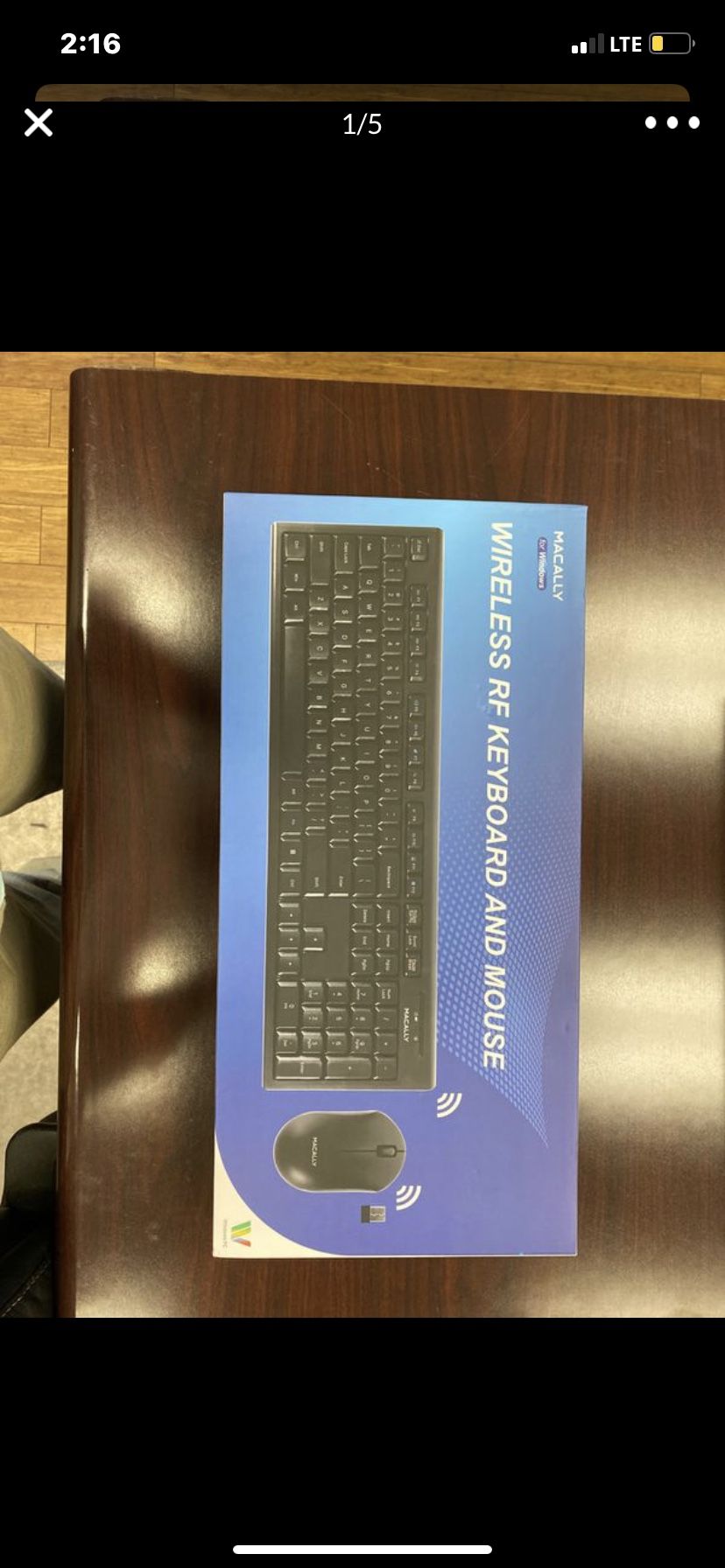 Macally wireless keyboard/mouse