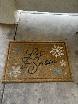 Christmas door mat