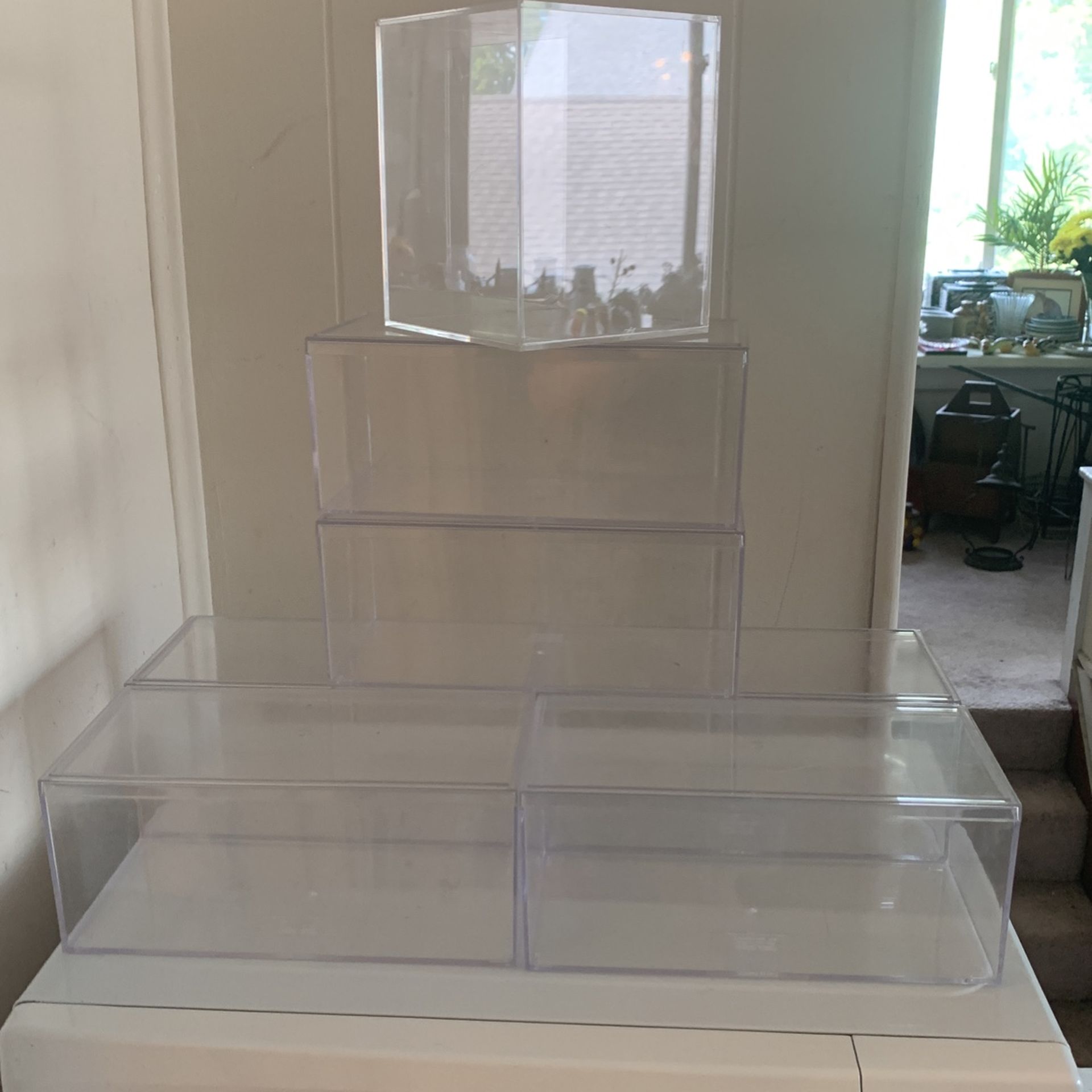 Plexiglass Storage Containers. 7 Total. Never Used. JUST REDUCED for