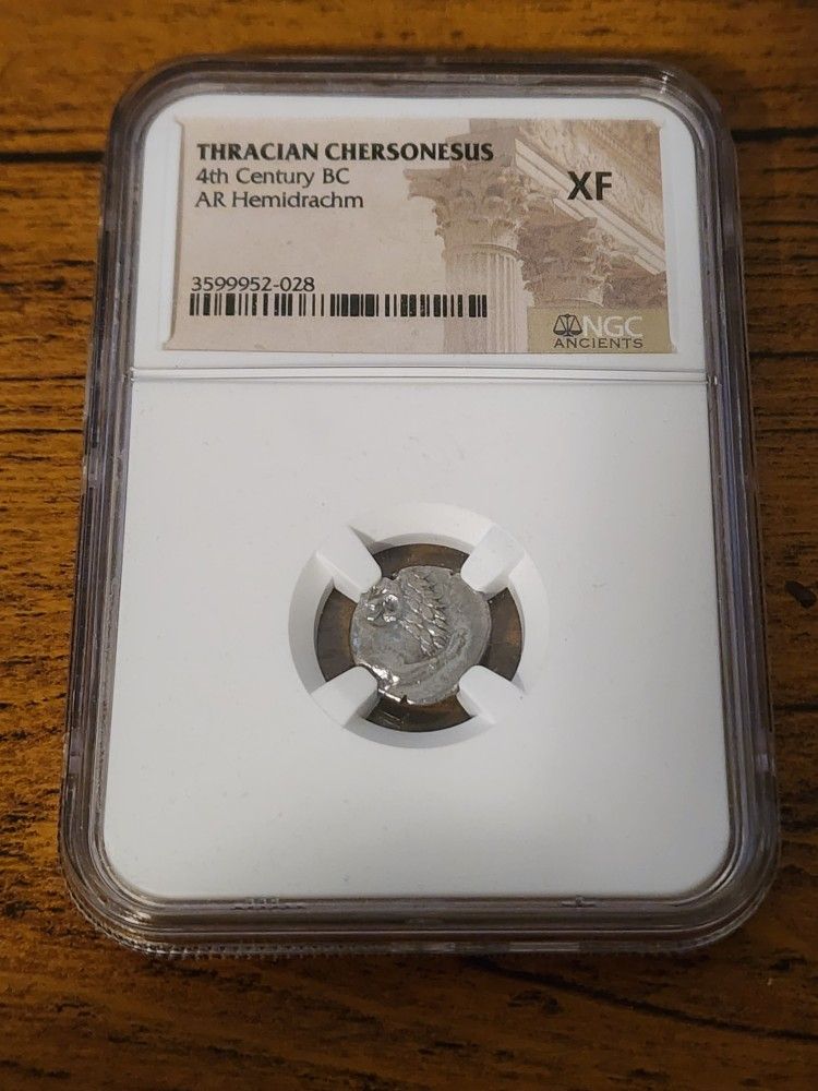 Ancient Greek Silver Coin XF- NGC graded