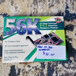 PCI Data/fax Windows Modem