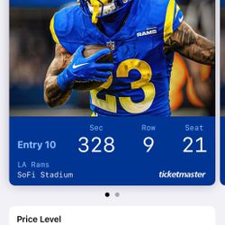 2 Rams Vs colts  Tickets $125 each OBO 