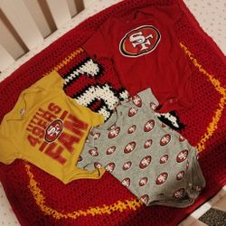 49ers Baby Onsie 6-9 Months