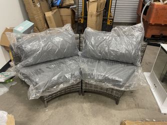 Round Patio Couch sets with Cushion