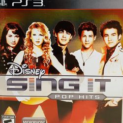 Disney Sing It Pop Hits PS3 PlayStation 3 - Complete CIB Tested Authentic MINT!