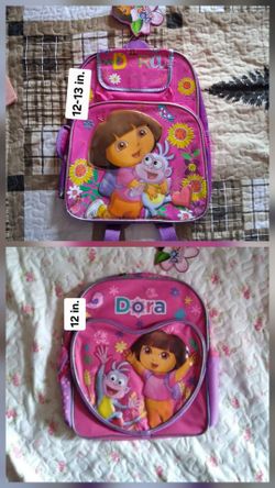 Dora 12-13 inch backpack Each $25