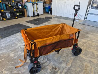 TIMBER RIDGE Folding Wagon Cart with Side Table - Barely Used