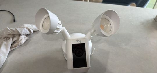 Ring Floodlight Camera White