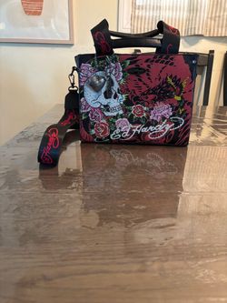Ed Hardy Skull & Roses Crossbody Bag