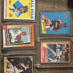 Baseball Cards With Nolan Ryan & Dwight Gooden 