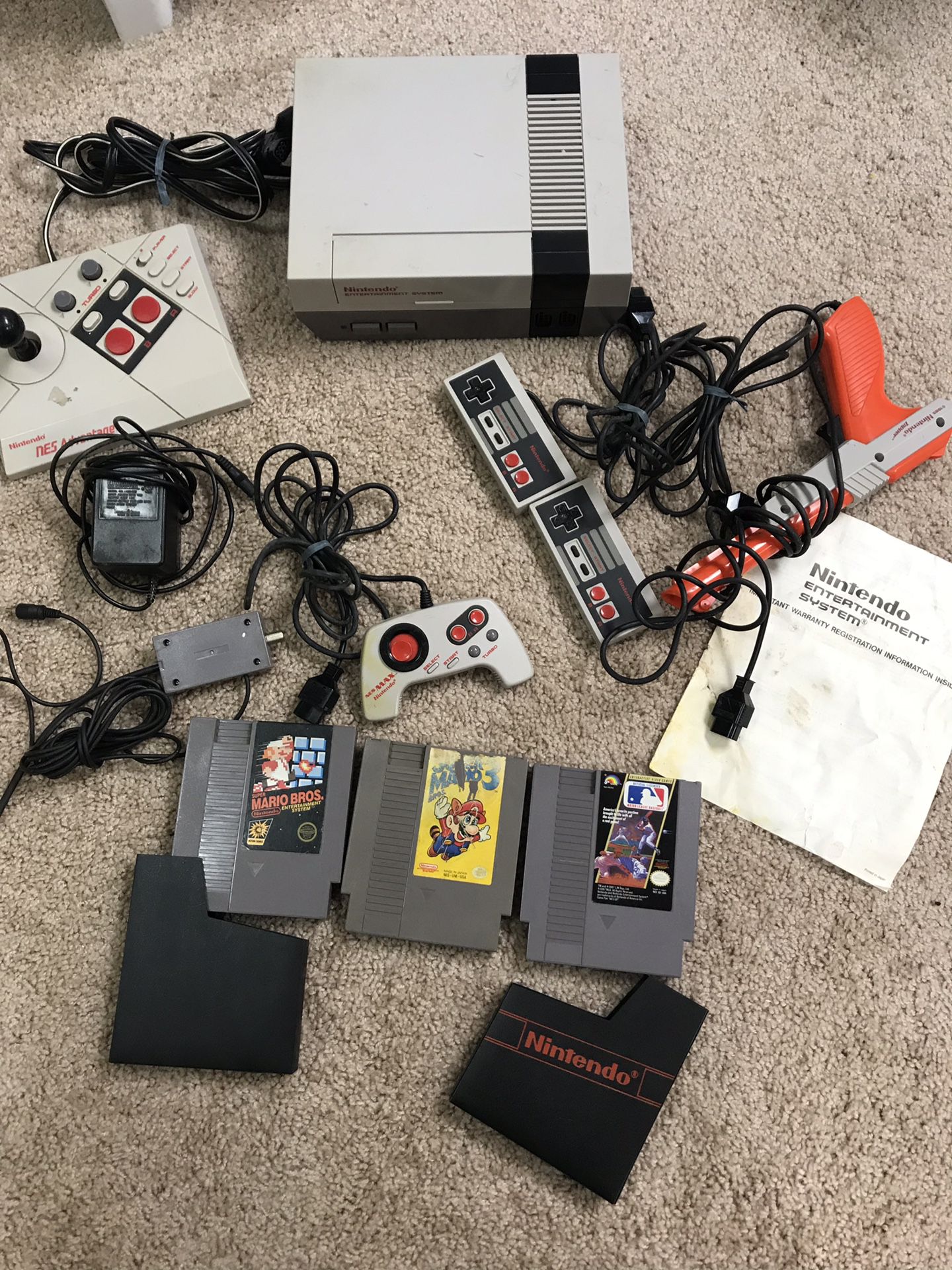 Nintendo NES Console, Games, Blaster, Controllers and More