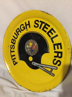 Vintage Pittsburg Steelers serving tray " cool"
