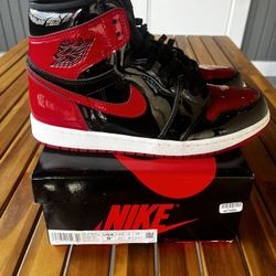 Jordan 1 Pantent Bred 9 1/2 &200 NEW!!!!