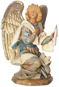Fontanini, Nativity Figure, Kneeling Angel, 7.5" Scale