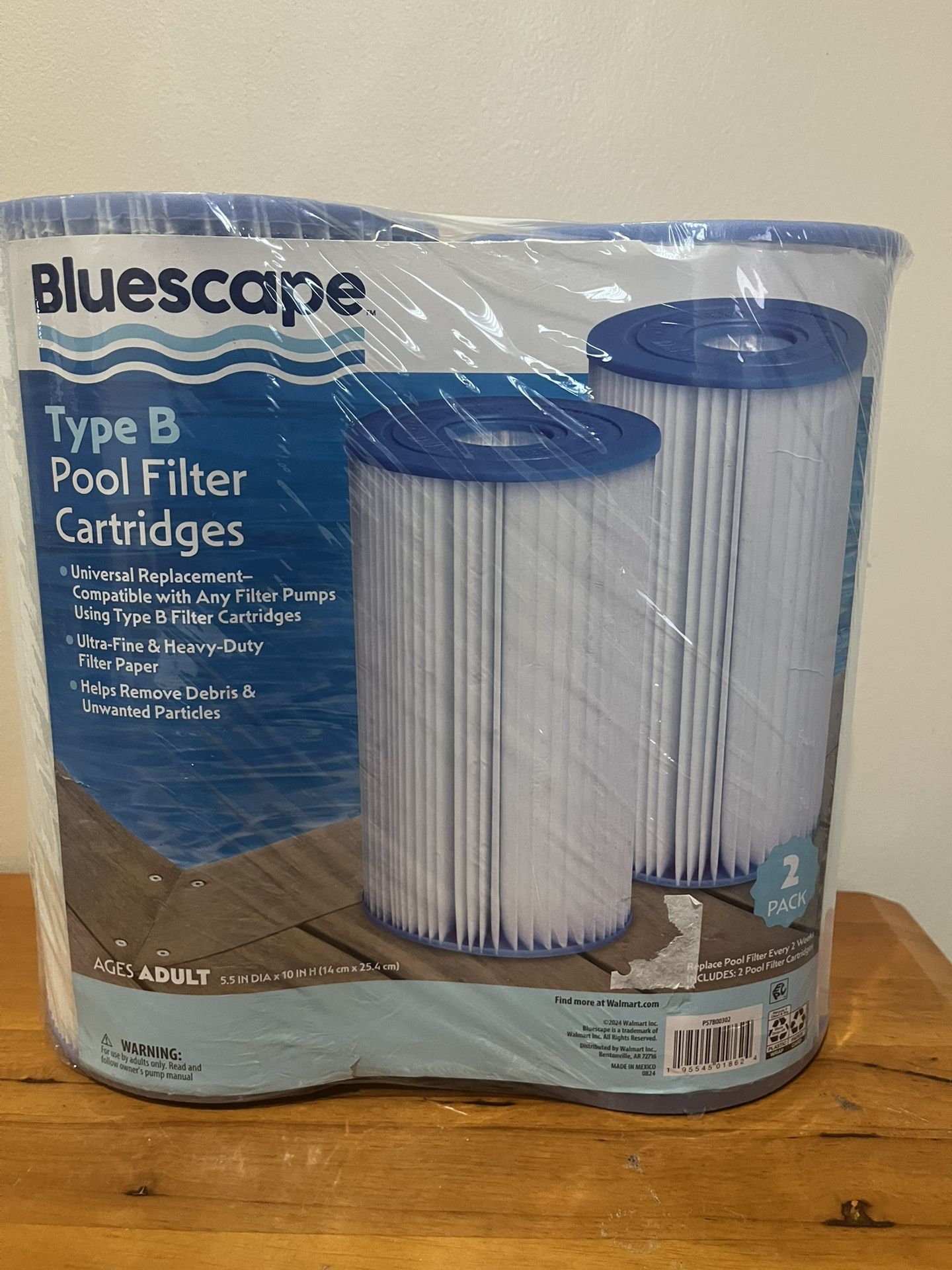 Bluescape Type B Pool Filter 2 Pack Cartridges