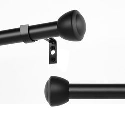 Black Extra Long Curtain Rods 240 Inches 