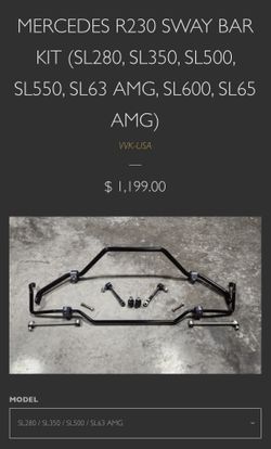 SL 500 Front Sway bar & links VVK