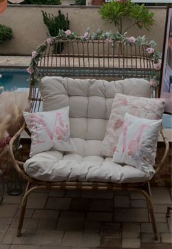 Large wicker chair