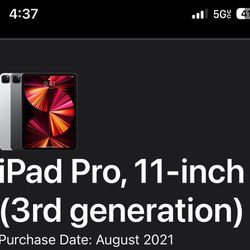 iPad Pro 3rd Gen For Sale!