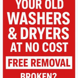 Washer And Dryer - Removal 