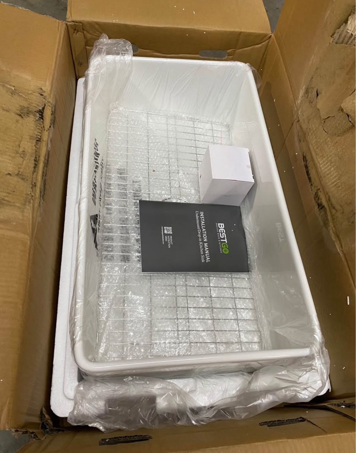 33 Inch White Farmhouse Sink