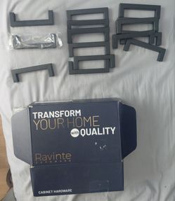 15 black cabinet pulls