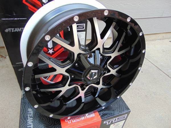 New Black & Machined 20X9 TIS Rims *5X5.5*5X5*Dodge*Jeep *0MM Offset* - $900 (Aurora)