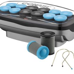 Conair Waves and Volume 12 Flocked Rollers with Ceramic Infused Technology-NIB