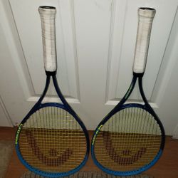 2 Head Conquest Graphite Tennis Raquets 