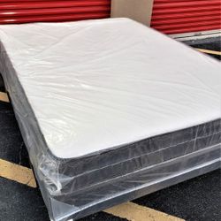 NEW QUEEN MATTRESS AND BOX SPRING 😉 100% QUALITY & CONFORM 👌