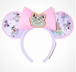 Mickey and Minnie Mouse in the Park Ear Headband