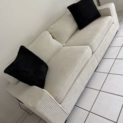 Like New ,beige Loveseat Couch 