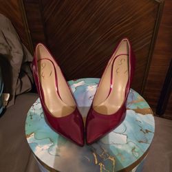 Sam Edelman Hazel Pointed Toe Pump Holly Red